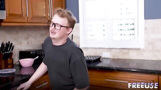 It's not easy to get off a cock, even for a hot blonde chick