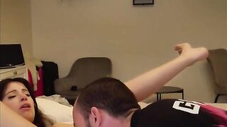 The couple has an intense and passionate sex session at home, capturing every moment in a steamy homemade video