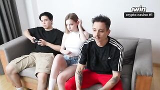 The team is assembled, it's time to work on her orgasm! - Cheating Wife