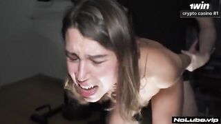 The girl lost control and rolled her eyes after the orgasm