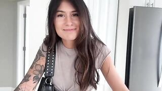 A petite teen 18+ is ready for her first adventure