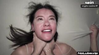 Babe squirted on her guy and he got soaked