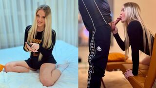 The beautiful girl agreed to have sex in exchange for something personal