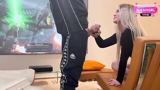 The beautiful girl agreed to have sex in exchange for something personal