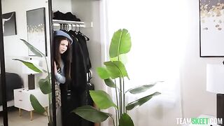 A young beautiful girl gets her pussy wet and asks not to stop