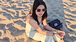 An empty beach isn't the best place for intimate moments with someone you don't know