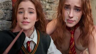 A wet and messy punishment for the girl with a dirty reputation, fitting Hermione Granger’s iconic style