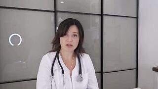 A happy doctor has an encounter with a patient who got excited