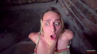 A man shot his cum on the pretty face of a woman in a steamy scene