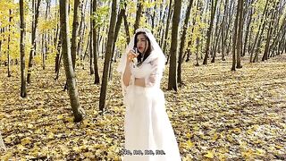 A white dress is not needed for the wedding night, but cock is