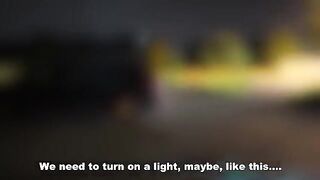 First-time experience with four guys in the car, raw and real