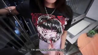 A sexy brunette gets an intense orgasm after passionate sex with her girlfriend’s friend