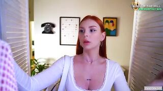 The girl was caught and fucked by an unexpected visitor