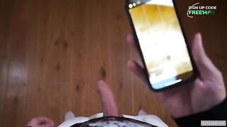 The girl was caught and fucked by an unexpected visitor