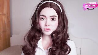 The girl in the role of a doll was fucked hard