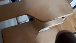 A girl sits on a guy’s dick, moving her hips passionately