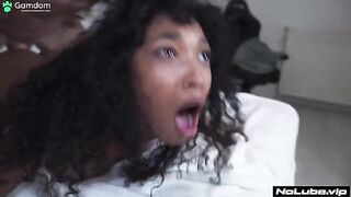 A young and sexy girl is about to finish