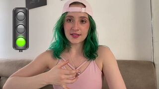 A girl satisfies herself by using a sex toy, embodying the spirit of Booty White’s bold and daring approach to pleasure
