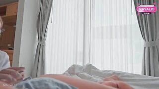 Don't moan so loudly, it distracts me from the blowjob, and keep it up