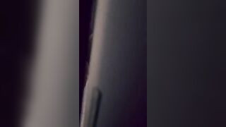 The stepsister has sex with a neighbor who peeps through the shower