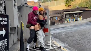 A man tried to push cock into a girl in public place