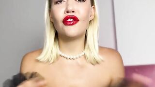 A hungry princess has an insatiable need for cum eating instruction