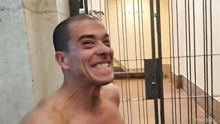 Two guys shared a hot brunette hooker in an intense FMM scene