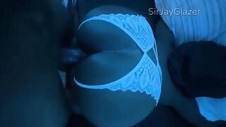 He grabbed her by the hips and went at it doggy style with intensity