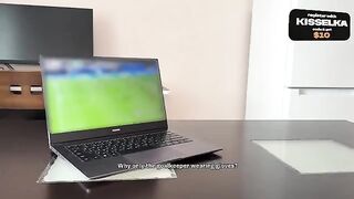 Cute stepsister gets fucked hard in the kitchen, inspired by World Cup spirit