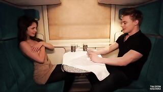There's enough room in the compartment for an orgasm, a steamy train ride adventure