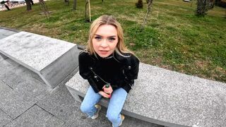 I met a hot girl on the street, Lis Evans, and fucked her at home