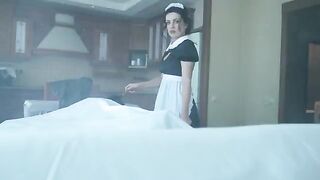 Maid turned into a ghost and fucked on Halloween