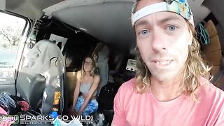 The man has sex with a girl in a layer of lady
