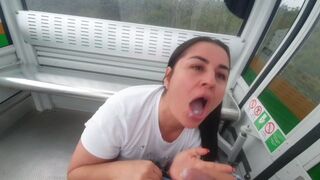 I get caught fucking in the cable car of Medellin Colombia, I'm an exhibitionist