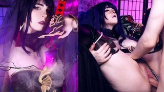 Raiden Shougun secret quest scene with stunning redhead MollyRedWolf - 4K