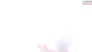 NicoLove has sex in the bathtub, culminating in a hot tittyfuck