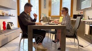 The consultant was seduced by her client and fucked in her office