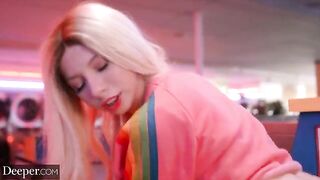 Sexual and pretty Kenzie cheats on her husband in public space